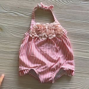 Adorable striped bathing suit